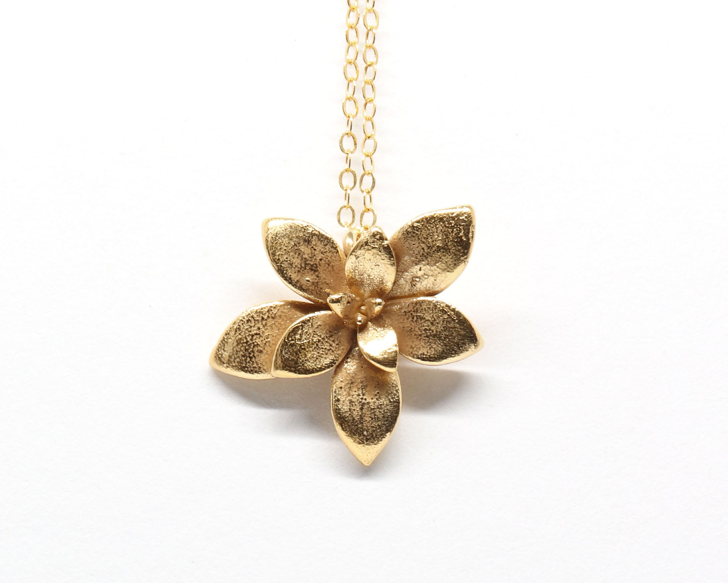floral succulent necklace :  large