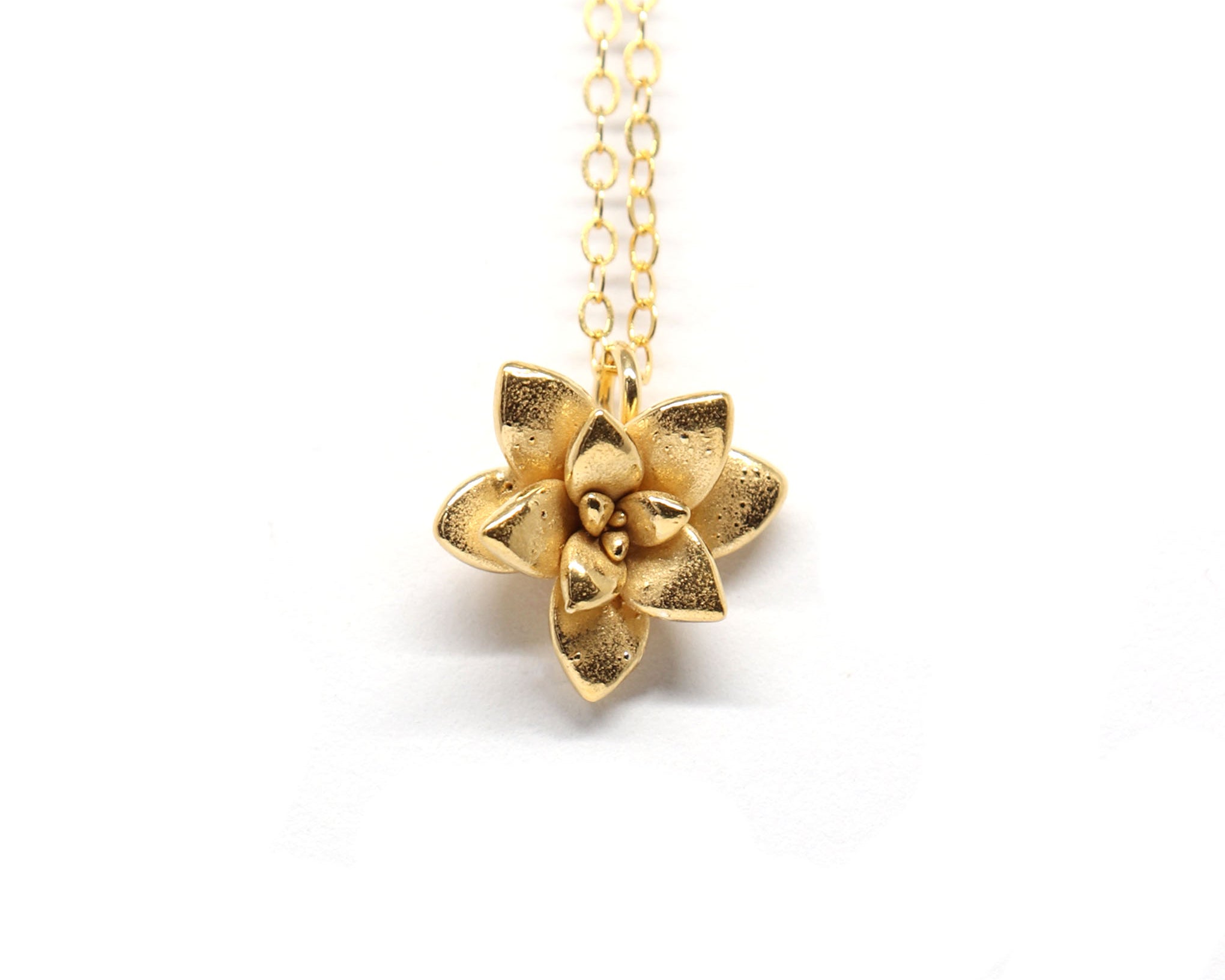 floral succulent necklace: medium