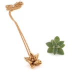 floral succulent necklace: medium