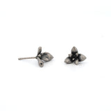 floral succulent earrings :  studs
