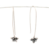 floral succulent earrings : drop