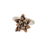 small floral succulent ring