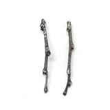 twig earrings: long
