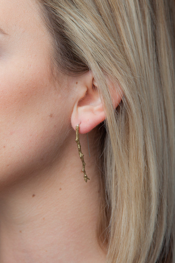 twig earrings: medium