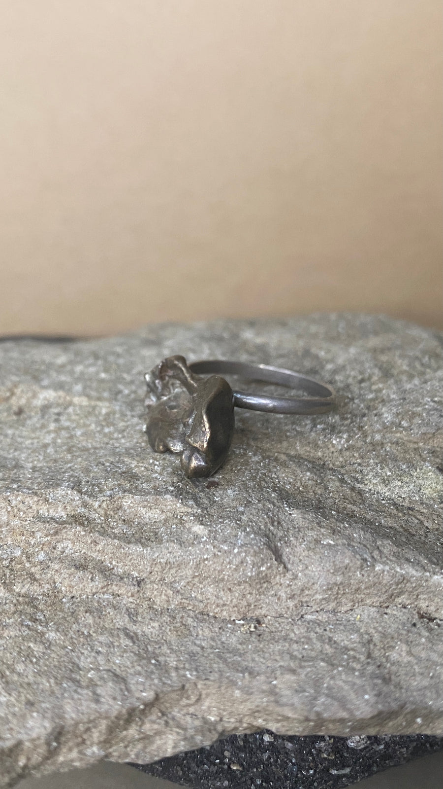 bronze water drop ring 1