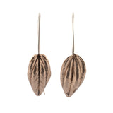 peperomia earrings: wishbone