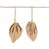 small leaf peperomia earrings: dangle