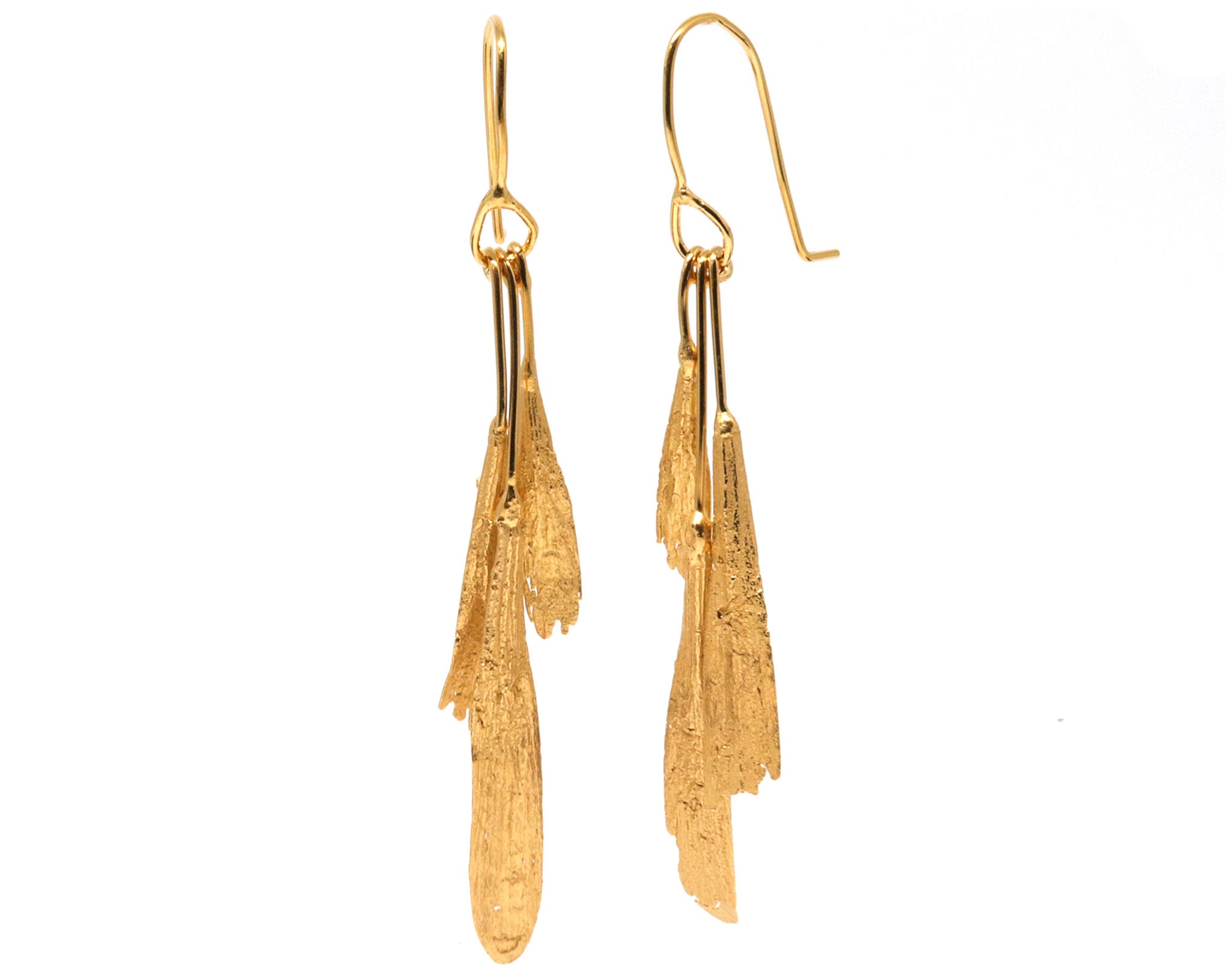 ash seed earrings : bunch