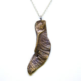 maple seed wing necklace