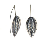 peperomia earrings: wishbone