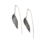 peperomia earrings: wishbone