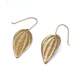 small leaf peperomia earrings: dangle