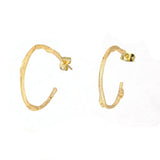 twig earrings: hoop