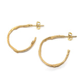 twig earrings: hoop
