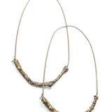 twig earrings : loop hoop
