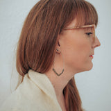 twig earrings : loop hoop