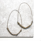 twig earrings : loop hoop