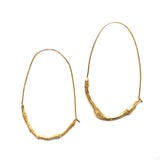 twig earrings : loop hoop