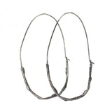 twig earrings : loop hoop