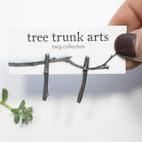 twig earrings: short