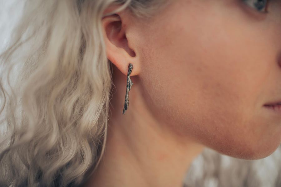 twig earrings: small