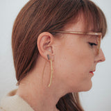 twig earrings: long