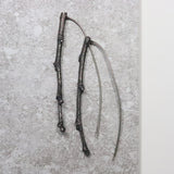 twig earrings: long