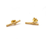twig earrings : studs