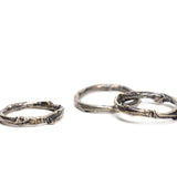 willow rings: set of three