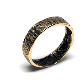 tree bark band: wedding