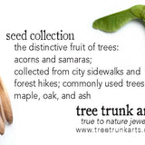 ash seed earrings : large bunch