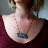 tree bark necklace: large