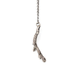 silver maple terminal bud spring twig necklace