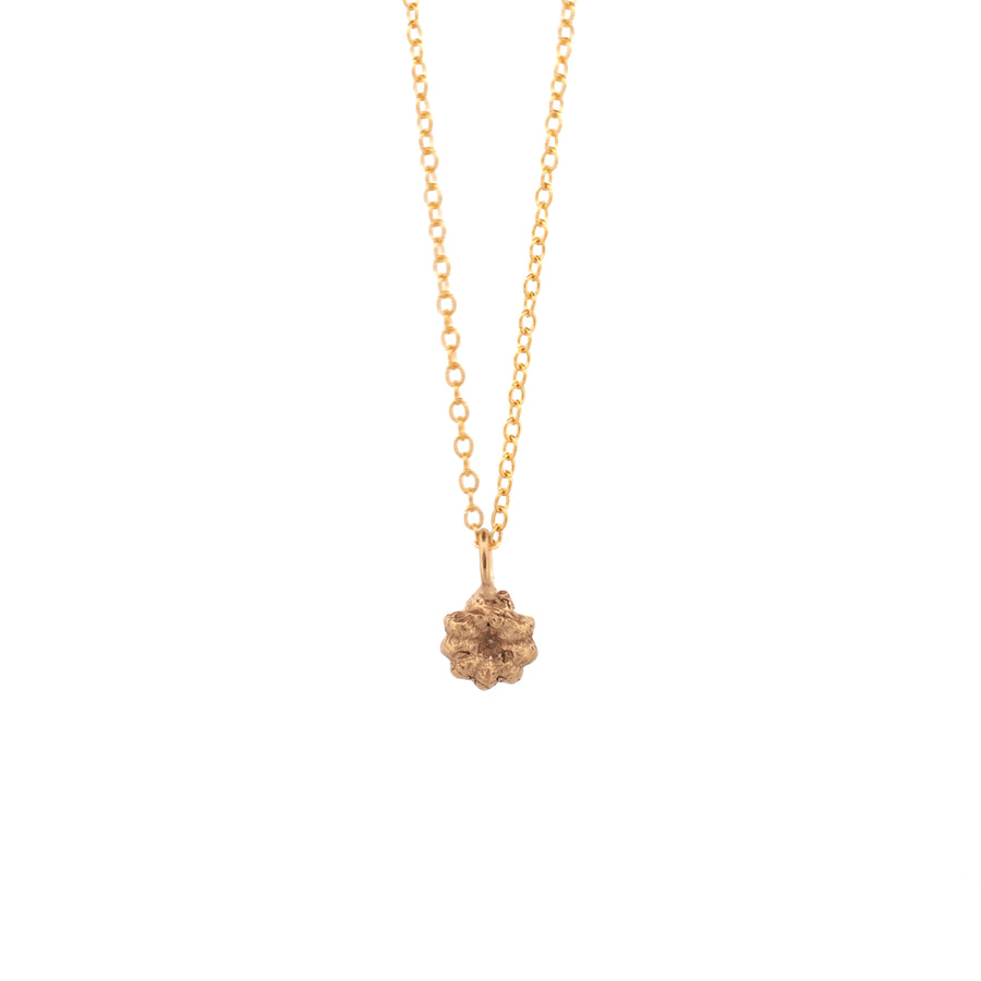 gold vermeil pokeweed bud necklace