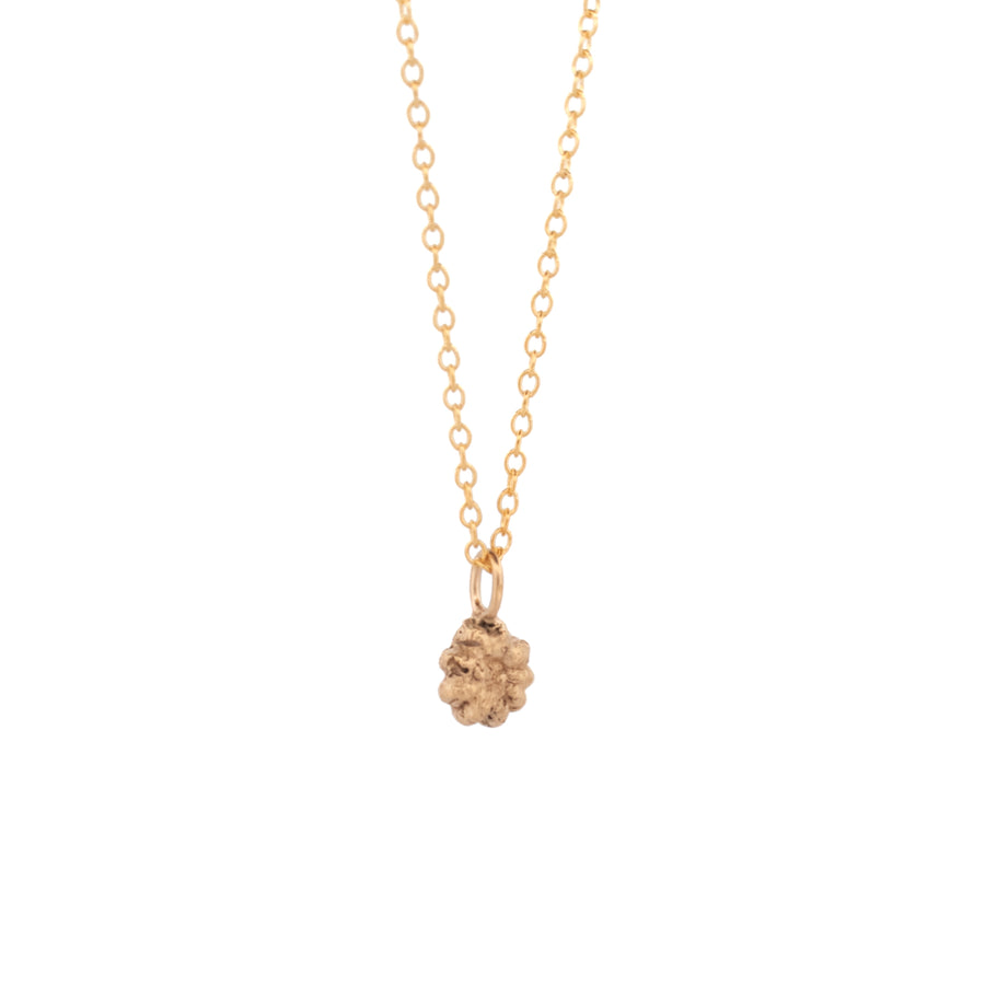 gold vermeil pokeweed bud necklace