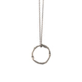 sterling silver willow ring necklace