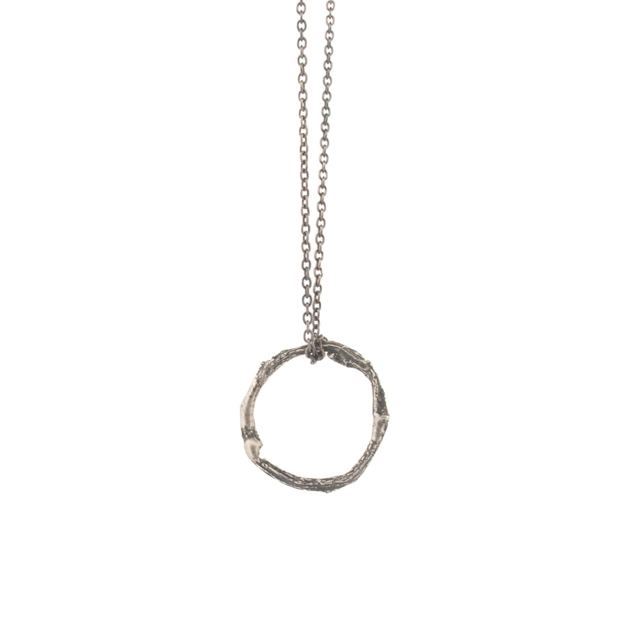 sterling silver willow ring necklace