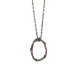 sterling silver willow ring necklace
