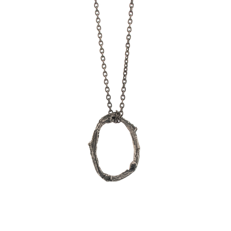 sterling silver willow ring necklace