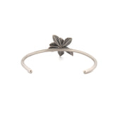 sterling silver floral succulent bracelet