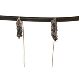 sterling silver winter grass earrings