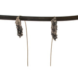 sterling silver winter grass earrings