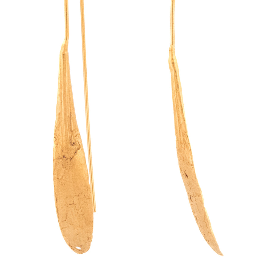 gold vermeil ash seed earrings 3