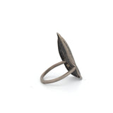 sterling silver peperomia shield ring 4