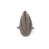 sterling silver peperomia shield ring 4