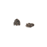 sterling silver bark earring studs