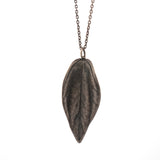 sterling silver peperomia leaf necklace 2