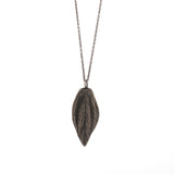 sterling silver peperomia leaf necklace 2