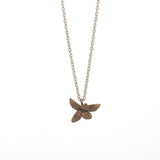 bronze floral succulent necklace 2