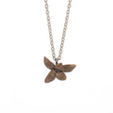 bronze floral succulent necklace 2